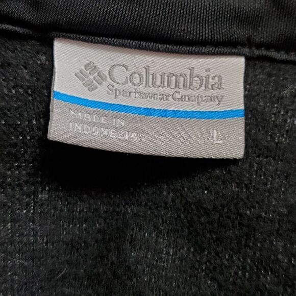 Columbia Gray & Black Space Dye 3/4 Zip - Picture 6 of 6